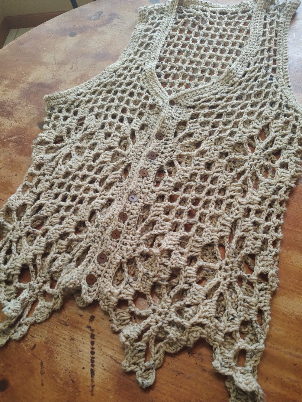 NEW Boho Handmade Crochet Vest